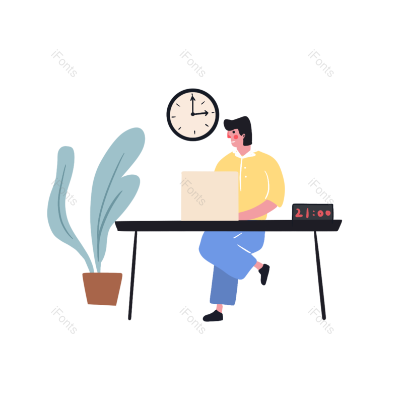 电脑图片,动画片元素,合作PNG,商务免抠素材