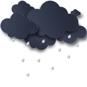 闪电 一排云 黑色 立体 雨滴 渐变色 墨蓝色 乌云云层