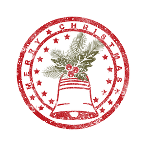 喜庆 铃铛 圣诞节 圣诞 邮戳 印章 时代 旧