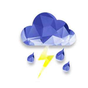 水珠水圈 科 色块组合 水晶格子 渐变色 下雨云朵 取色 闪电