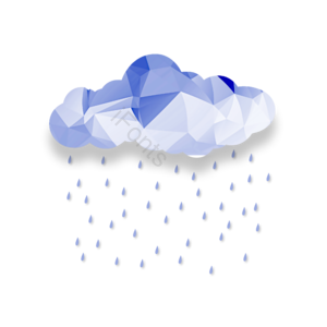 渐变色 水晶格子 水珠水圈 科 色块组合 下雨云朵 一排云 大雨