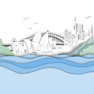 剪纸 地标城市 旅游城市地标边框 悉尼歌剧院 悉尼歌剧院剪纸 世界旅游城市地标 剪纸风格地标 剪纸风格城市