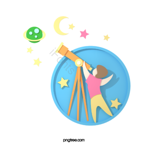 教育 热气球 立体 云朵 纸飞机 五角星 月亮 月球