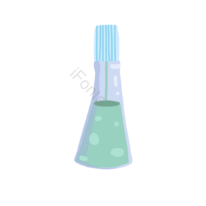 手绘 蓝色 沐浴用品 插画 矢量psd 元素 工具
