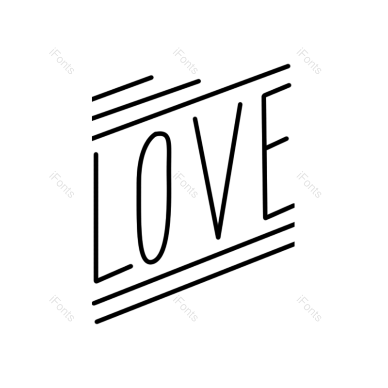 卡通图片,字母元素,英文PNG,手绘免抠素材