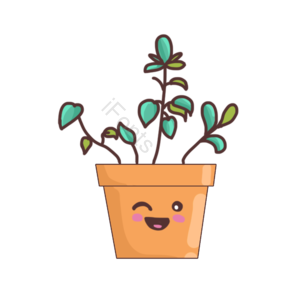 清新 盆栽 花 植物 植物插画 元素 盆栽植物 植物盆栽