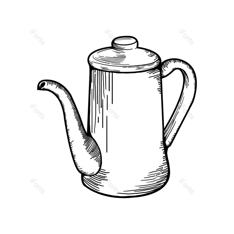 元素图片,黑白元素,线描PNG,手绘免抠素材