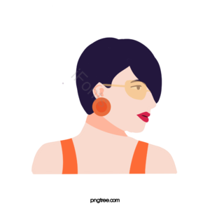 头像 艺术 卡通女人头像 动画片 有创意的 卡通手绘 复古人物 艺术剪贴画