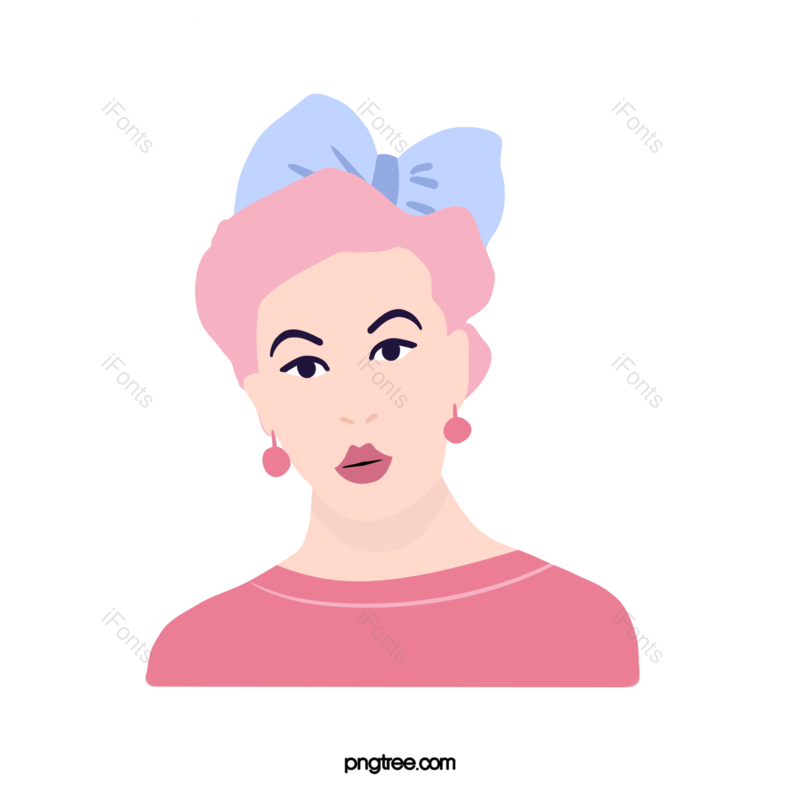 复古人物图片,时尚设计元素,动画片PNG,头像免抠素材