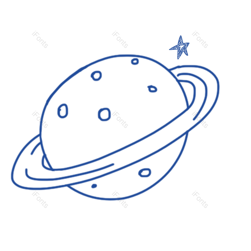 插画图片,黑白元素,简笔画PNG,星空免抠素材