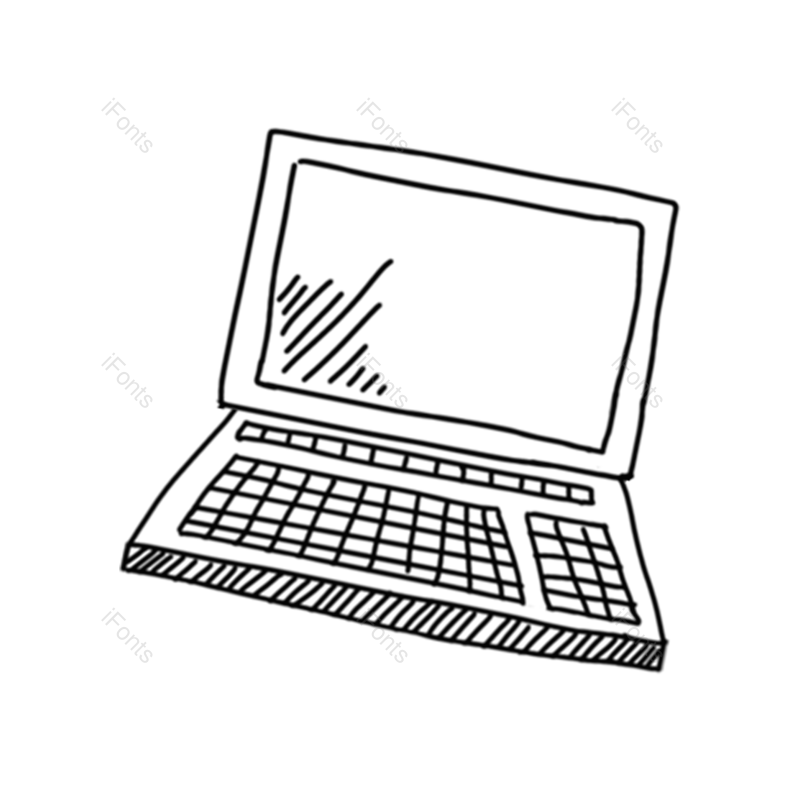 元素图片,插画元素,电脑PNG,笔记本免抠素材