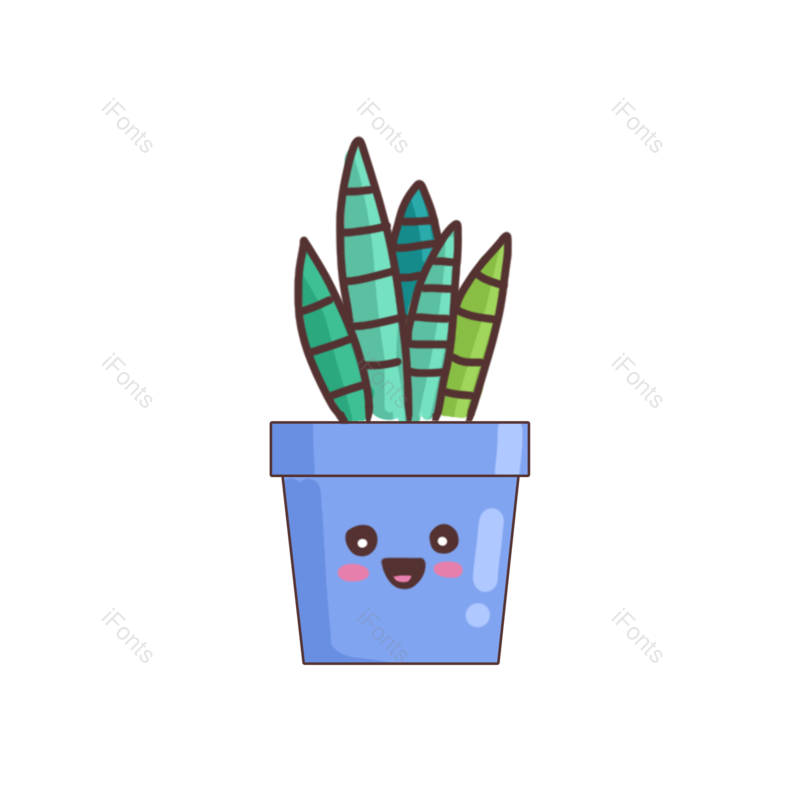 卡通图片,绿植元素,盆栽PNG,绿色免抠素材