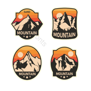 户外 云朵 山岳 山 山峰 登山 运动 几何