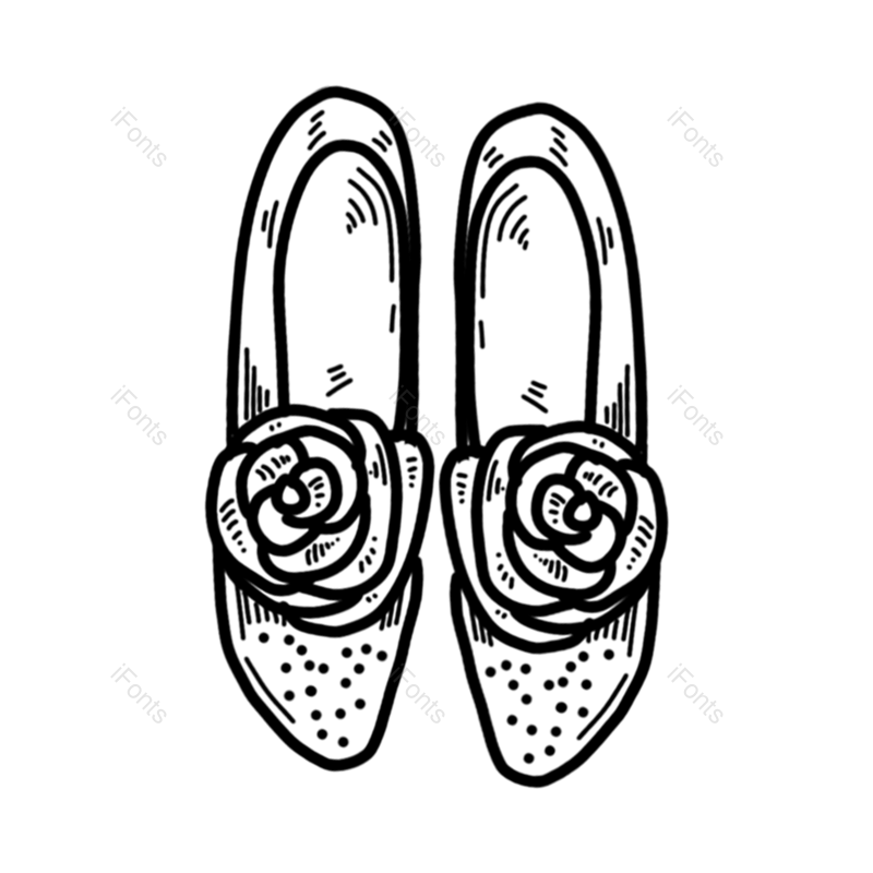 黑白图片,简笔画元素,服装PNG,女性免抠素材