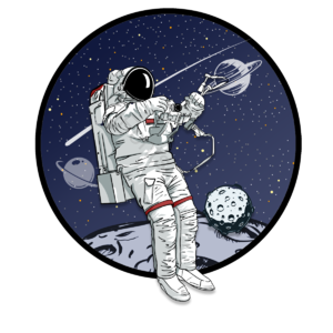 科幻小说 太空人宇航员 插画用图 隔空 星星 手绘竽 有创意的 宇宙