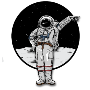 太空人宇航员 插画用图 有创意的 科幻小说 宇宙 手绘竽 星星 隔空