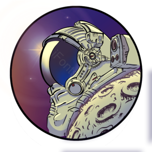 宇宙 科幻小说 插画用图 有创意的 星星 手绘竽 太空人宇航员 隔空