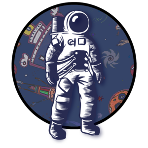宇宙 个性 插画 宇航员 太空 科幻 手绘 星球