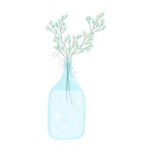 矢量 植物 卡通 手绘 插花 花瓶 插画 元素