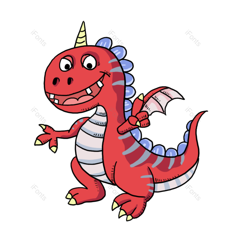 元素图片,卡通元素,动物PNG,红色免抠素材