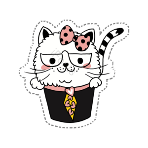 手绘 可爱 猫咪 动物 装饰 小动物 插画 元素
