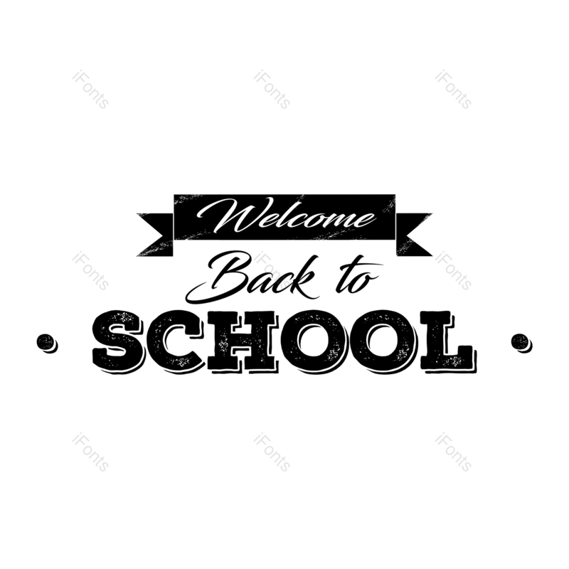 卡通图片,插画元素,黑白PNG,字母免抠素材