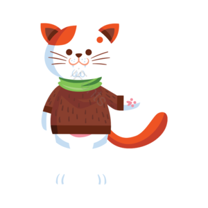 手绘 可爱 动物 猫咪 装饰 小动物 插画 元素