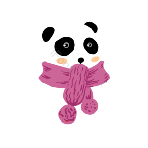 手绘 可爱 动物 装饰 小动物 插画 元素 节日