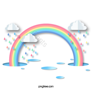片状云 雨 彩虹 水滴 色彩模式 剪纸 云剪贴画 彩虹剪贴画