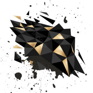 墨 黑金 有创意的 溅  时尚 动画片 棱角
