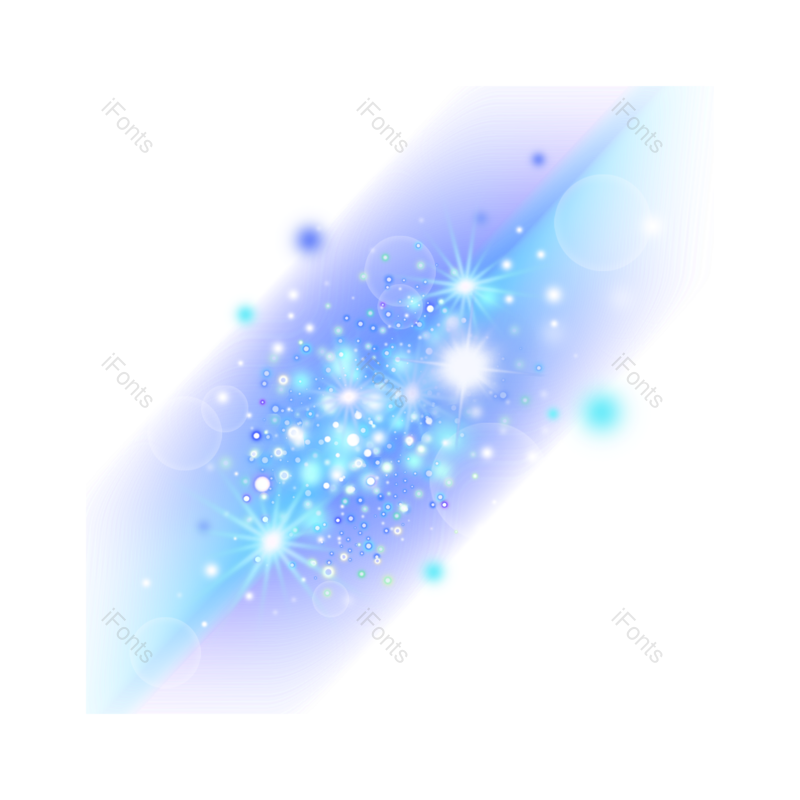 光效图片,光斑元素,浪漫PNG,蓝色免抠素材