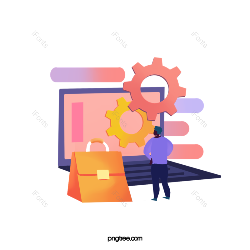 卡通图片,上网元素,插画PNG,电脑免抠素材