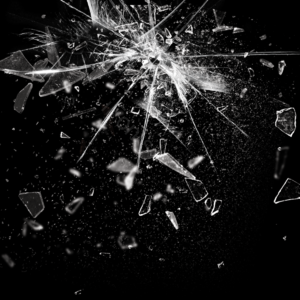 在空中 简单的 爆炸声 分段 影响 玻璃类 栩栩如生的 元素