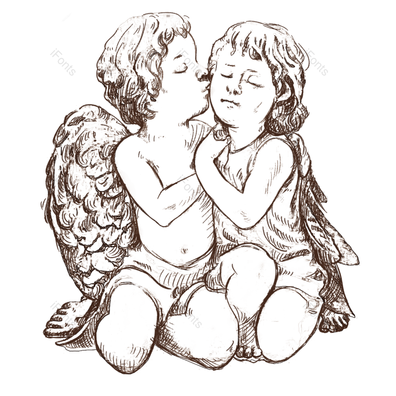 节日图片,元素元素,插画PNG,天使免抠素材