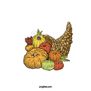 传统 感恩节 聚宝盆 cornucopia 瓜果 丰收 佳节 感恩
