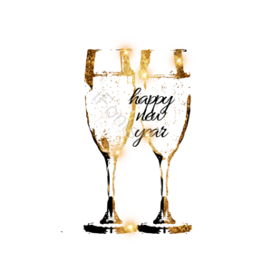 红酒杯 香槟 流金 黑金 渐变 光泽感 金粉 闪耀