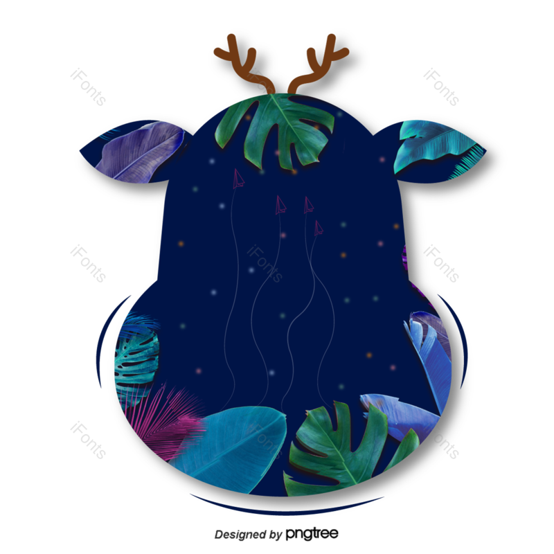 叶子矢量图片,蓝色元素,植物矢量PNG,绿色矢量图免抠素材