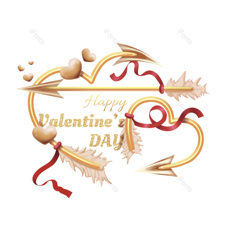 节日图片,箭头元素,卡通PNG,丝带免抠素材