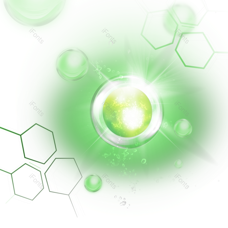 分子结构图片,灯光效果元素,美容PNG,分子免抠素材