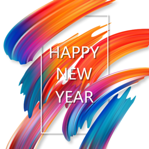 这个 颜色 闪耀 抽象曲线 新年快乐