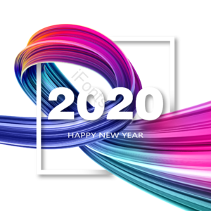 立体声2020 取色 抽象的 渐变色 时尚 线剪贴画 彩色剪贴画 时尚剪贴画
