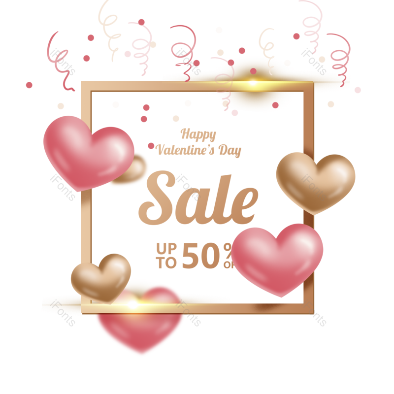 节日图片,商品元素,红心PNG,推广免抠素材
