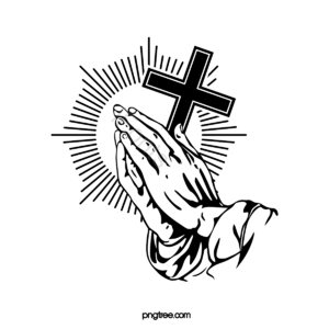 黑色 单色的 交叉 两只手在一起 祈祷 宗教 信仰 矢量