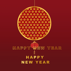 新年 中国 春节 年 立体视觉 红色 庆祝快乐 灯笼