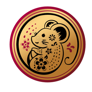 十二生肖 老鼠 图案 和风装饰 影像 动画片 有创意的 圆的