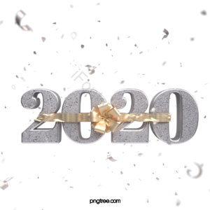 2020年 新年年味 包装盒纸盒子礼物盒子 船首 字体 金色 飘带 银色的