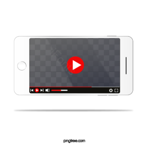 youtube 平面样式 传媒 红色 行动影片 视频播放器 youtube视频栏 视频软件