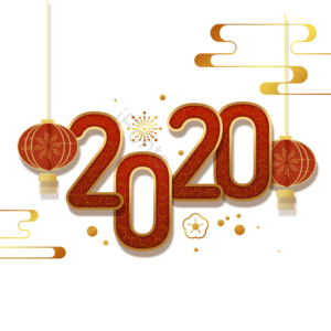 手绘竽 金鼠 祝福 2020年 动画片 新年年味 老鼠 传统的