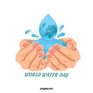 世界水日 手棒 平水 手绘竽 环保保护环境 宣传架 淡蓝色 生态