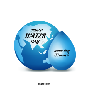 蓝色 水滴 地球 宣传 卡通 环保 水日 世界